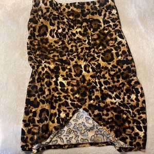 SHEIN leopard print skirt